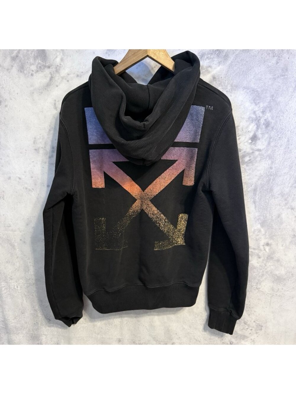 Off-White Degrade Arrow Hoodie Sweatshirt 2013 Streetwear Size Small Authentic